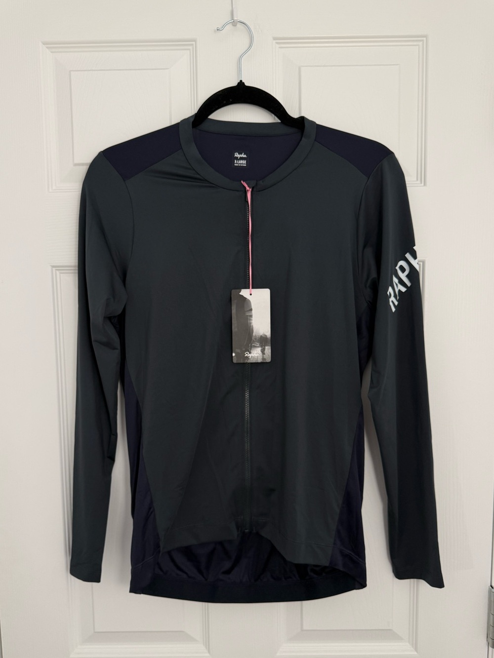 Rapha Men’s XL Long Sleeve Pro Team Lightweight Jersey Gray Cycling